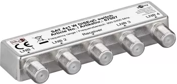 Comutator 4x1 switch 4 LNB-uri DiSEqC 900-2400MHz Goobay 