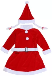 Costum Craciunita Flippy® Fata 4-6 ani 3 piese Catifea 