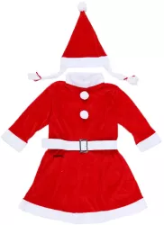 Costum Craciunita Flippy® Fata 7-9 ani 3 piese Catifea 