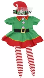 Costum Spiridus Flippy Fete 4-6 ani Verde Poliester 