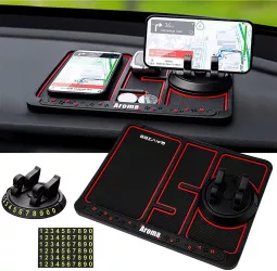 Covoras Pad/Suport Auto 4 in 1 Flippy Anti alunecare Bord Universal Suport Auto Telefon Tableta Gps Rotire 360 ° Multifuntional Numar 