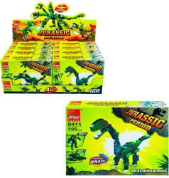 Cuburi constructii Dinozaur 8 seturi/cutie 