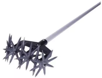 Cultivator manual 6 roti stelate coada aluminiu 23x140 cm Strend Pro Premium  