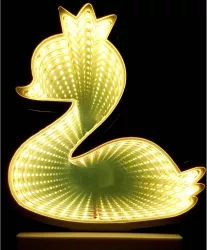 Decoratiune Luminoasa cu Baterii/USB Model Ratusca Alb Cald 17 cm 