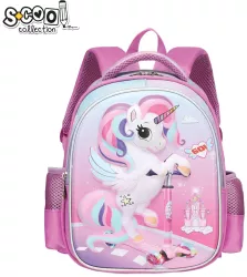 Ghiozdan 3D UNICORN 25x17x31 cm - S-COOL 