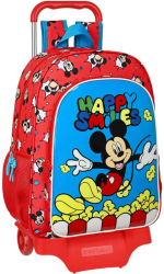 Ghiozdan cu troler scoala Mickey Mouse 