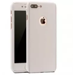 Husa Apple iPhone 8 Full Cover 360 Argintiu + Folie Cadou 