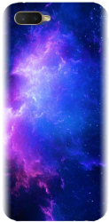 Husa din silicon compatibila cu Oppo R17 Neo - model Purple Space Nebula 