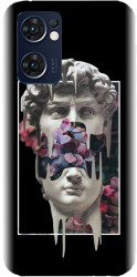 Husa din silicon compatibila cu Oppo Reno 7 5G - model Contemporary Art 1 