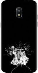 Husa din silicon compatibila cu Samsung Galaxy J7 2017 / J730 - model Line Art Dreamer 