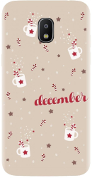 Husa din silicon compatibila cu Samsung Galaxy J7 Pro - model Rudolph 