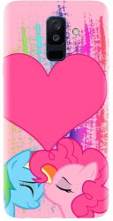 Husa din silicon compatibila cu Samsung Galaxy J8 / J8 2018 - model Pinkie Kiss 