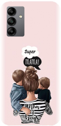 Husa din silicon compatibila cu Samsung Galaxy M13 4G - model Mama de baieti 