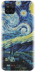 Husa din silicon compatibila cu Samsung Galaxy M32 - model The Starry Night 