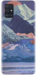 Husa din silicon compatibila cu Samsung Galaxy M51 - model Collage Mountain 