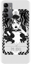 Husa din silicon compatibila cu Samsung Galaxy M54 - model The Devil 