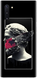 Husa din silicon compatibila cu Samsung Galaxy Note 10 - model Smoking Sculpture 