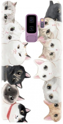 Husa din silicon compatibila cu Samsung Galaxy S9 Plus - model Cat Party