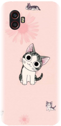 Husa din silicon compatibila cu Samsung Galaxy Xcover 6 Pro - model Cute cat 