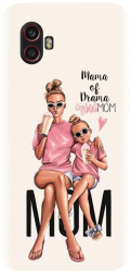 Husa din silicon compatibila cu Samsung Galaxy Xcover 6 Pro - model Mama 