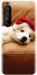Husa din silicon compatibila cu Sony Xperia 1 II - model Christmas Puppy 