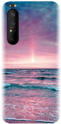 Husa din silicon compatibila cu Sony Xperia 1 II - model Ocean 