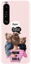 Husa din silicon compatibila cu Sony Xperia 1 III - model Mama de fete 