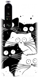 Husa din silicon compatibila cu Sony Xperia 1 III - model Oo Cats 