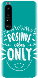 Husa din silicon compatibila cu Sony Xperia 1 III - model Positive Vibes 