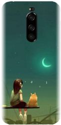Husa din silicon compatibila cu Sony Xperia 1 - model Cat And Girl 