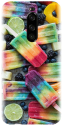 Husa din silicon compatibila cu Sony Xperia 1 - model Colorful Ice Cream 