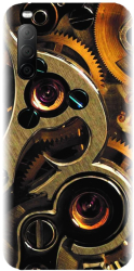 Husa din silicon compatibila cu Sony Xperia 10 II - model Clock Mechanism 