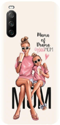 Husa din silicon compatibila cu Sony Xperia 10 III - model Mama 