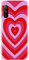Husa din silicon compatibila cu Sony Xperia 10 III - model PPG Heart Tunnel 