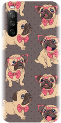Husa din silicon compatibila cu Sony Xperia 10 III - model Puppy 
