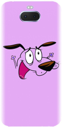 Husa din silicon compatibila cu Sony Xperia 10 Plus - model Courage The Cowardly Dog 