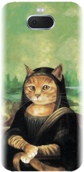 Husa din silicon compatibila cu Sony Xperia 10 Plus - model Meowna Lisa 