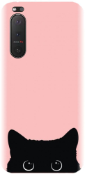 Husa din silicon compatibila cu Sony Xperia 5 II - model Black Cat 