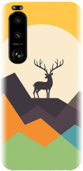 Husa din silicon compatibila cu Sony Xperia 5 III - model Abstract Deer 
