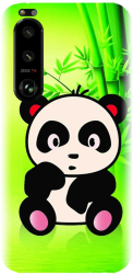 Husa din silicon compatibila cu Sony Xperia 5 III - model X Cute Panda 