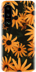 Husa din silicon compatibila cu Sony Xperia 5 III - model Yellow Flowers 