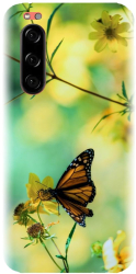 Husa din silicon compatibila cu Sony Xperia 5 - model Butterfly 001 