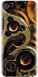 Husa din silicon compatibila cu Sony Xperia E3 - model Clock Mechanism 