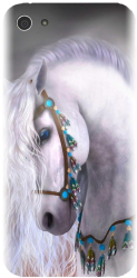 Husa din silicon compatibila cu Sony Xperia E3 - model White Horse 