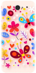 Husa din silicon compatibila cu Sony Xperia E4 - model Butterfly 002 