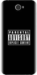 Husa din silicon compatibila cu Sony Xperia E4 - model Parental Advisory 