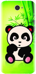 Husa din silicon compatibila cu Sony Xperia E4 - model X Cute Panda 