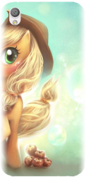 Husa din silicon compatibila cu Sony Xperia L1 - model Cute pony AppleJack 