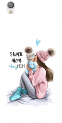 Husa din silicon compatibila cu Sony Xperia L1 - model Super mama 