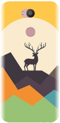 Husa din silicon compatibila cu Sony Xperia L2 - model Abstract Deer 